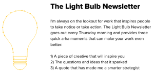 chris kocek lightbulb newsletter